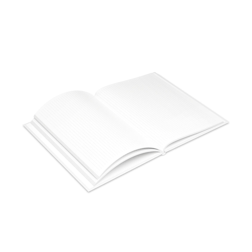 Hardcover Notebook — "We Live in Trying Times" Jersey Devil Illustration