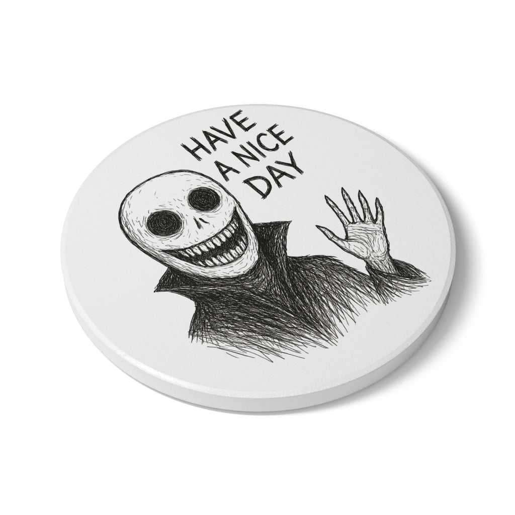 Ceramic Coaster - Neighborhood Watch Guy 'Have a Nice Day' Art Print