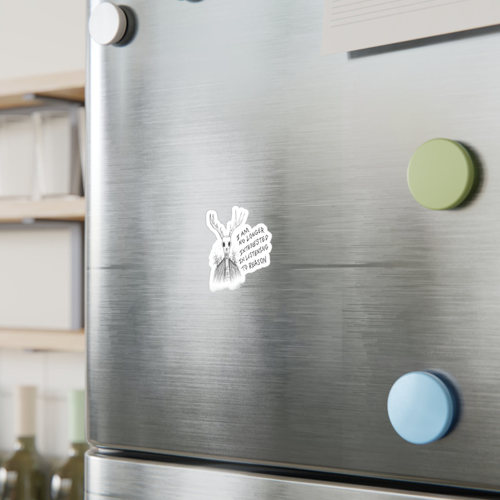 Forest Spirit Vinyl Decal — "I Am No Longer Interested in Listening to Reason"