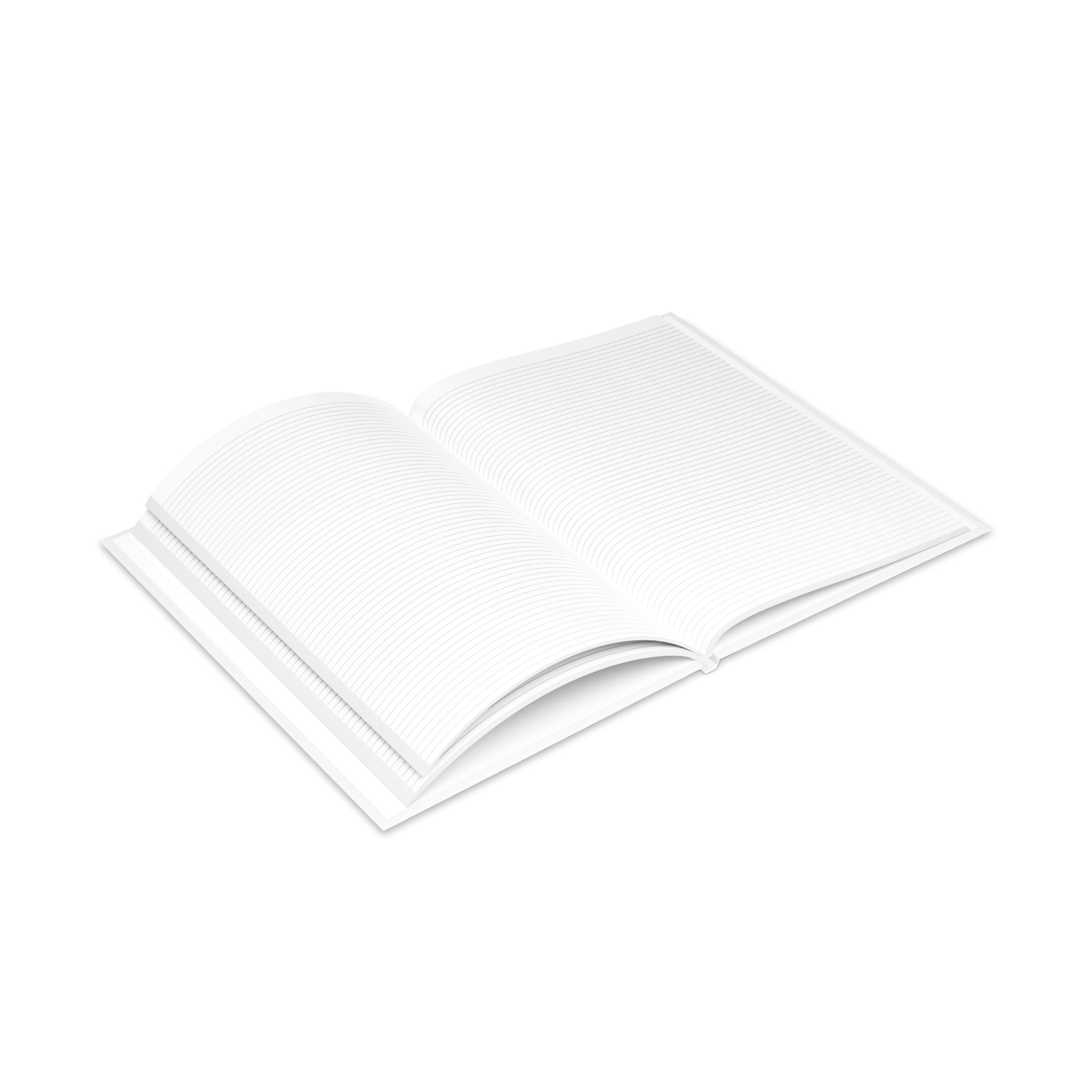 Hardcover Notebook — "We Live in Trying Times" Jersey Devil Illustration