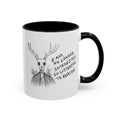Coffee Mug — 'I Am No Longer Interested in Listening to Reason' Deer Skull Accent Mug
